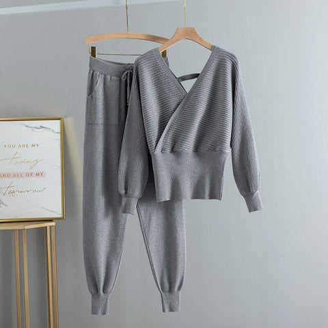 kamahe Nellie Sweater + Pants Suit