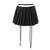 Korean Fashion Pleated Skirts Womens 2022 Summer Super Mini Skirt With Shorts Sexy Kawaii Pleated Skort Punk Clothes Drawstring