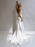 Sweatheart Beded Pearl Sheath Mermaid Wedding Dresses Spaghetti Straps Satin Bridal Gowns Backless Vestido de novia Sweep Train