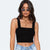 Fashion Square Neck Sleeveless Summer Crop Top White Women Black Casual Basic T Shirt Off Shoulder Cami Sexy Backless Tank Top