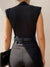 Fashion V Neck Black Rompers Women Sexy Slim High Waist Elegant Female Overalls 2022 Spring Sleeveless Bodycon Ladies Bodysuits