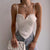 White Black 2022 Spring Summer Women Bandage Backless Ruched V Neck Slim Crop Camis Fashion Sexy Club Y2k Party Vest Top Female