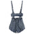 Women&#39;s Straps Shorts Vintage Blue Detachable High Waist Baggy Casual Fashion Self Cultivation Denim Hot Pants Ladies Summer
