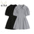 Women&#39;s Clothing Dress Doll Collar Button Puff Short Sleeve Casual Korean High Waist Simplicity Baggy Short Skirt Ladies Summer