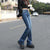 ZOENOVA Flared Jeans Femme Street Low Waist Horn Pants Japanese Brown Elastic  Korean Fashion Casual Cotton Y2k Women Trousers