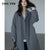 CHIC VEN Women&#39;s Long Trench Coat Single-breasted Casual Belted Waist Women Windbreaker Overcoat Female Cloth Spring Autumn 2022