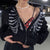 Y2K Rhinestone Skeleton Hoodies Women Gothic Black Zip Up Oversized Sweatshirts Female Retro Harajuku Hooded Jacket Streetwear