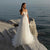 2022 Aviana Boho Lace Appliqué V-Neck Wedding Dress For Women A-Line Sleeveless Tulle Sweep Train Bridal Gown Robe De Mariée