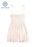 Fashion Elegant White Female Mini Dress 2022 Summer Party Festival Cute Sexy French Romantic Chiffon Spaghetti Starp Dress Women