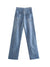 Nlzgmsj ZBZA 2022 Vintage Jeans Woman High Waist Jeans Loose Boyfriend Jeans For Women Denim Wide Leg Pants 202203