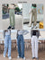 Green Women Jeans High Waist Loose Straight Leg Femme Jean 2022 Spring Fashion Y2k Casual Streetwear Female Pants Baggy Trouser