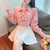 Women Cute Pink Stripe Shirt Spring Autumn Long Sleeve Blouse 2022 New Korean Version Pearl Bow Design Loose and Thin Tops Shirt
