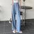 Rimocy 2022 New Straight Wide Leg Women&#39;s Pants Korean Style High Waist Pants for Women Solid Color Loose Suit Trousers Female