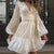 Womens Maxi Dress Evening Dress Luxury Casual Dresses For Women 2023 Autum Winter High Waist Court Tie Long Sleeve Satin Dress