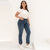 LEIJIJEANS 2022 Plus Size 5XL Fashion Straight Vintage Mid Waist Full Length Loose Boyfriend female Stretch Jeans For Mom Woman