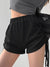 QWEEK Summer Sports Shorts Bandage Drawstring Seamless Fitness Elastic Waist Gym Yoga Black Tights Pants Jogging Sexy Oversize