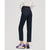 Toyouth Women Jeans 2022 Autumn Slim Straight Denim Pants Solid Dark Blue Irregular Hem Chic Casual Streetwear Trousers
