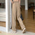 Fashion New Pockets Solid Drape Suit Pants Spring Summer Korean Button High Waist Loose Wide Leg Mopping Trousers Trend Women