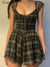 Cutenew Lattice Pattern A-Line Short Sleeve Mini Dress For Womens Clothes Summer Casual Stretch Comfortable Lady Streetwear