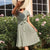 Floral Printing Summer Women Dress 2022 Casual V-neck Short Sleeve A-line Beach Midi Dresses Vestidos