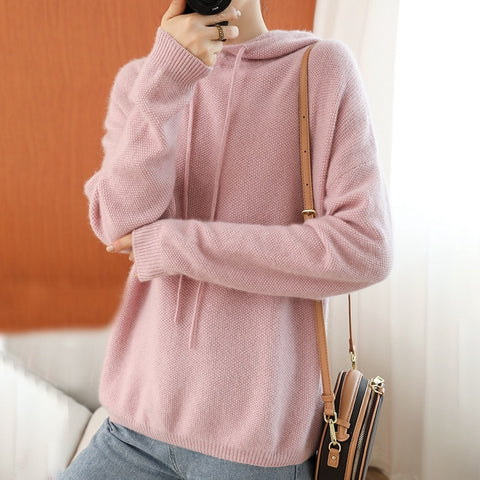 2022 autumn and winter new cashmere casual Hoodie Sweatshirt solid color Hoodie women&#39;s cashmere fashion Hoodie multi-color opti