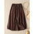 Skirts Womens 2022  Women&#39;s Summer New Solid Color Retro Skirts Literary Temperament High-waisted Thin Midi Skirt