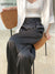 2022 Summer Autumn Silk Satin Women&#39;s Pants Loose Classic Black Straight High Waist Casual Korean Wide Leg Trousers for Women