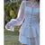 White Women&#39;s Dress Short Skirt French Vintage Long Short Sleeve 2022 Summer Ladies Chic Design Ruffle Skirt Halterneck Dresses