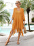 Beach Dress Ladies Summer Suit Women Cover Up New Bigger Sizes Loose Female Hollow Out Bathing Print Acrylic Pareo For The