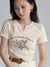 Seeslim V-neck Summer Tops Short Sleeve Crop Top Women T-shirt Grunge Aesthetic Print Tee Shirt Femme Harajuku 2022 Korean Tees
