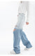 Summer Womans Ripped Jeans High Waist Wide Leg Denim Trouser Baggy Chic Design Gradient Color Street Vintage Straight Jean Pants