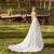 Bohemia Sleeveless Chiffon Wedding Dress 2022 Summer Deep V-Neck Backless Simple Lace Bridal Gown Robe De Mariée Court Train