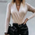 Women Casual Elegant Playsuits Long Sexy Solid Elastic Waist Overalls Fashion Bodysuits ZANZEA Spring Long Sleeve V Neck Rompers