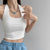 Summer Halter Camisole Tank Top Women U-Neck Sexy Tanks Camis Skinny Backless sports Corset Tee Shirt Femme Tops WomanT-shirt