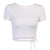 Bandage Backless White T Shirt Crop Top Women Y2k Aesthetic Clothes Korean Fashion Kawaii Short Sleeve Tshirts Sexy Summer 2022