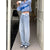 Light Blue Women&#39;s Jeans High Waist Vintage Straight Baggy Denim Pants Streetwear Chic Design Fashion Wide Leg Denim Trouser