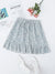 2022 summer new floral minimalist skirt women&#39;s ruffled small fresh short skirt light and breathable