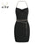 Women&#39;s Black Halter Neck Strap Dress V Neck Chain Casual Fashion Sexy Backless Self Cultivation Short Skirt Ladies Summer