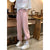 Womans Sweat Pants High Waist Summer Pink Vintage Straight Trouser Streetwear Baggy Casual Fashion Ladies Drawstring Sweat Pants