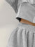 2022 Spring Autumn Chic Streetwear Baggy Hoodies Women Casual Long Sleeve Exposed Navel Jumper Cropped Tops Pullover Sweatshirts