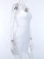 Sexy suspender dress female summer sexy low-cut v-neck open back European and American fashion irregular tight white