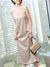 Silk Women Party Dress Plus Size S-5XL Double Layer fabric High Quality Summer Spaghetti Satin Long Woman Dress Soft Dresses