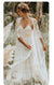 11883# Elegant Two Piece Sexy Spaghetti Straps  Sweep Train Bohemian Lace Wedding Dress Mermaid Backless Wedding Bridal Gown