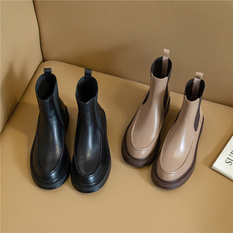 kamahe Annette Leather Boots